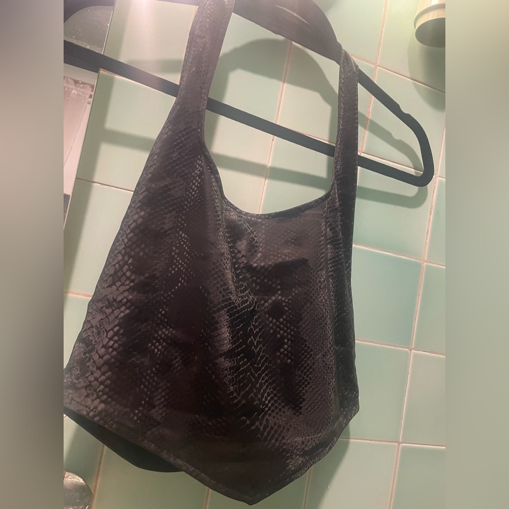 Snake print halter top. Small.